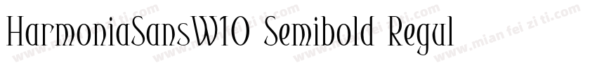 HarmoniaSansW10 Semibold Regular字体转换